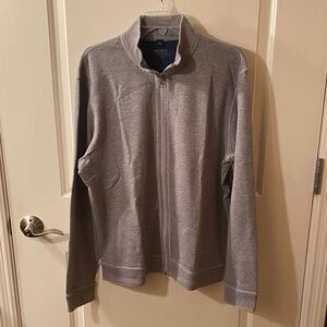 Hugo Boss Men's Zip-Up Sweater in Gray